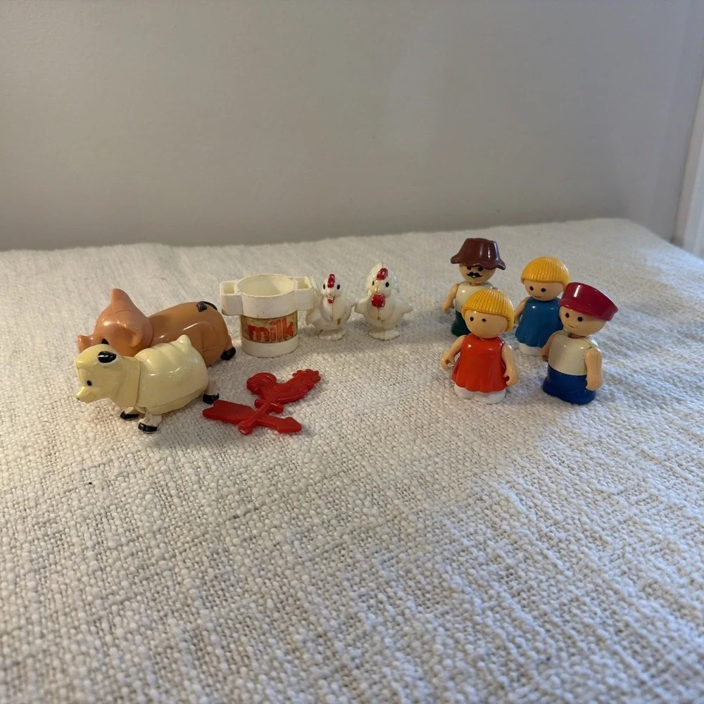 1986 McDonalds Old McDonalds Farm Toys Lot of 10 Vintage